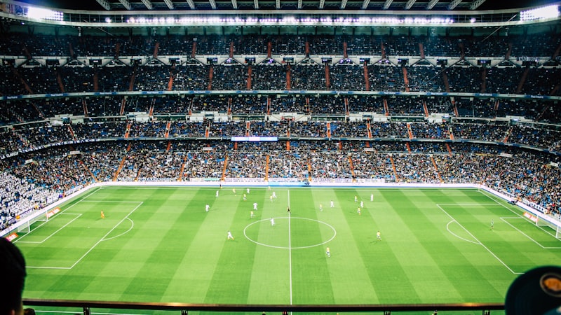 世界杯举办城市多哈的现代化体育场馆外景